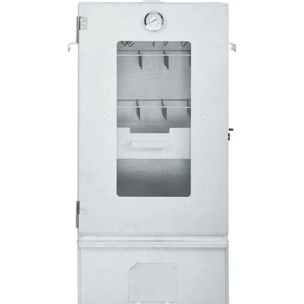 vidaXL Horno ahumador de BBQ con generador humo frío acero galvanizado Online