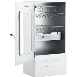 vidaXL Horno ahumador de BBQ con generador humo frío acero galvanizado Online
