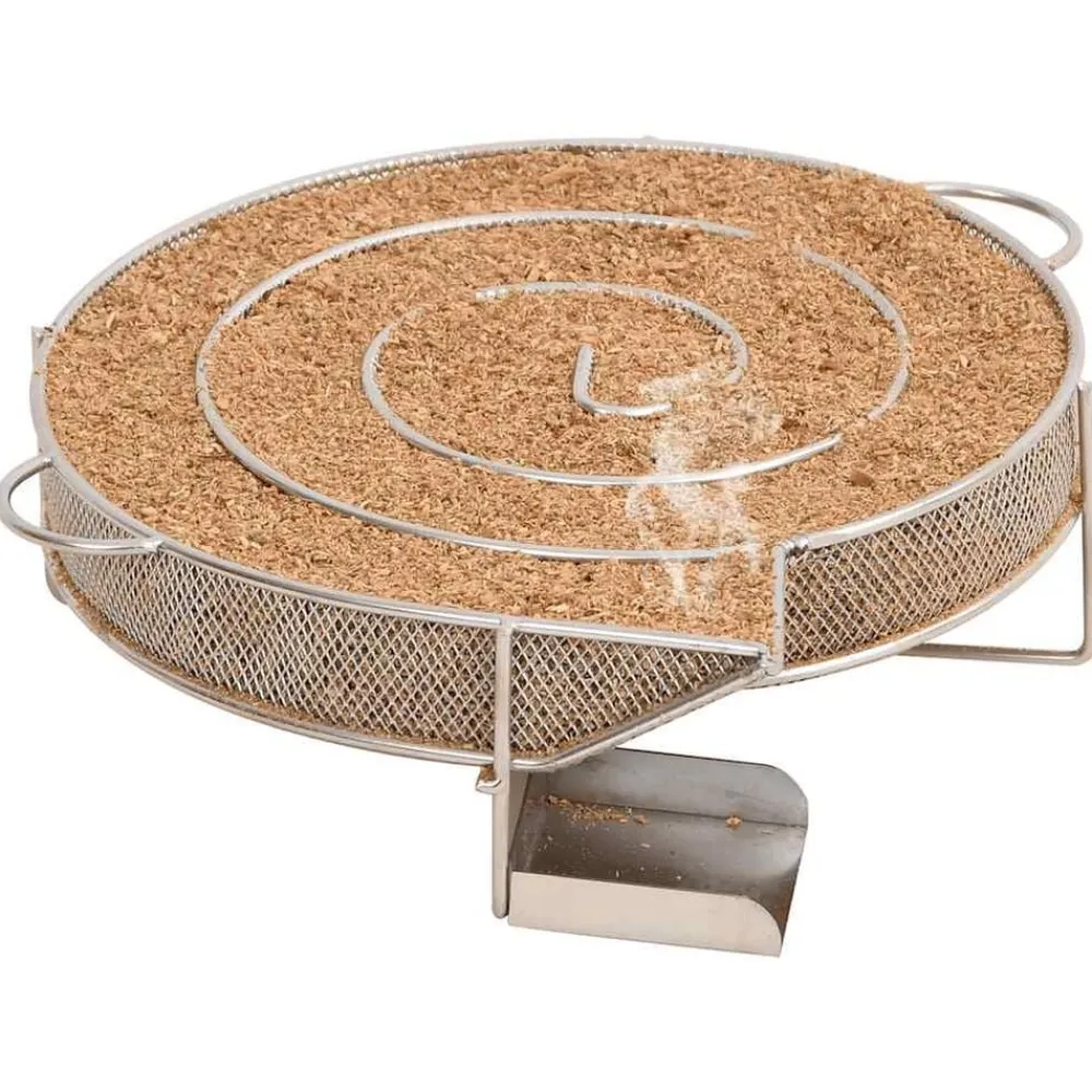 vidaXL Horno ahumador de BBQ con generador humo frío acero galvanizado Online