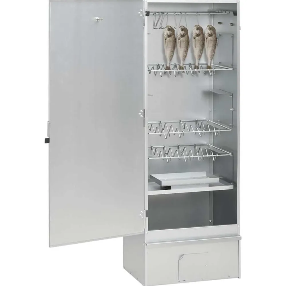 vidaXL Cocina Y Comedor-Horno ahumador de BBQ con generador humo frío acero galvanizado
