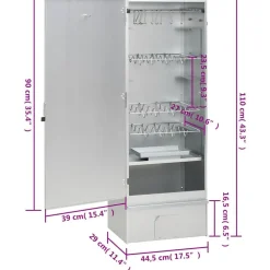 vidaXL Cocina Y Comedor-Horno ahumador de BBQ con generador humo frío acero galvanizado