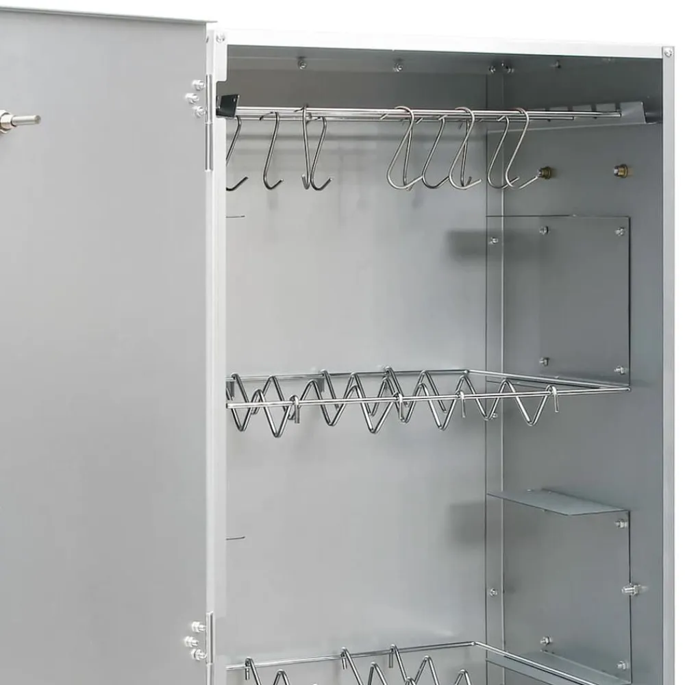 vidaXL Cocina Y Comedor-Horno ahumador de BBQ con generador humo frío acero galvanizado