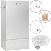 vidaXL Horno ahumador de BBQ con generador humo frío acero galvanizado