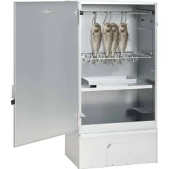 vidaXL Horno ahumador de BBQ con generador humo frío acero galvanizado