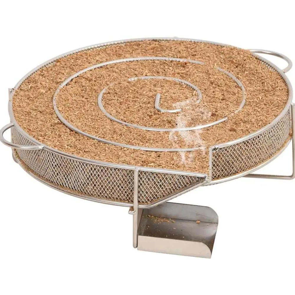 vidaXL Horno ahumador de BBQ con generador humo frío acero galvanizado