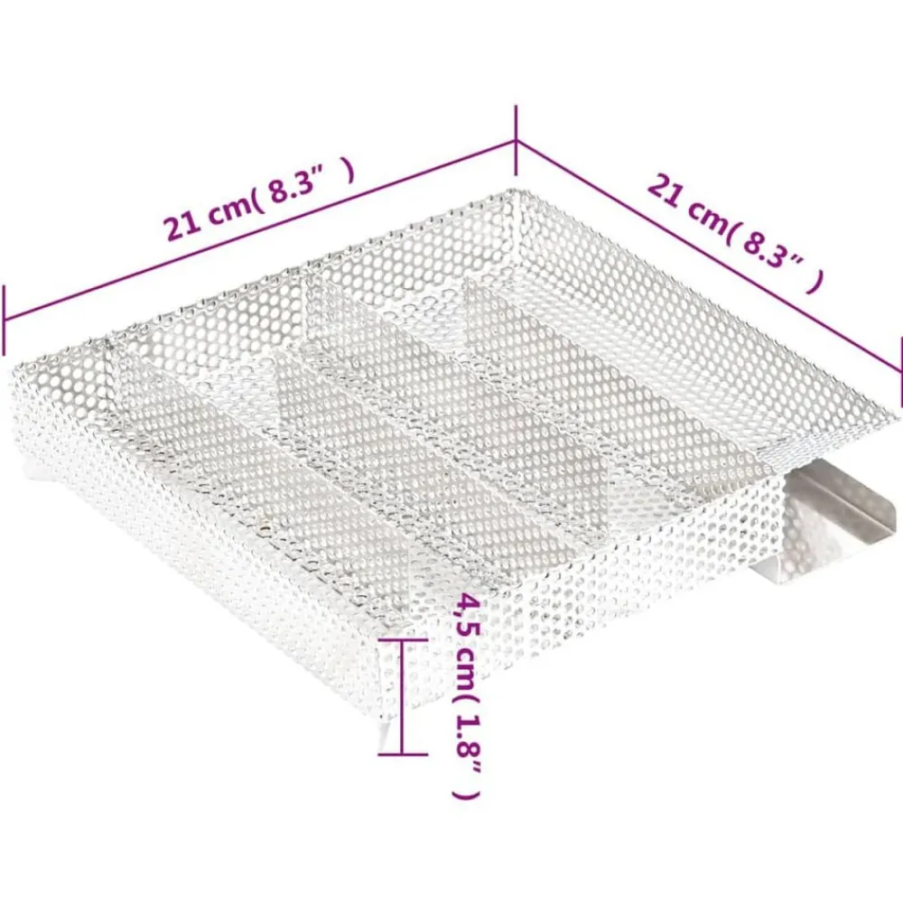 vidaXL Horno ahumador de BBQ con generador humo frío acero galvanizado New