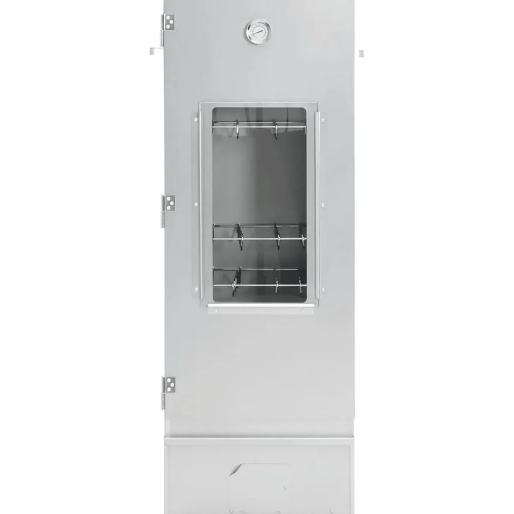vidaXL Horno ahumador de BBQ con generador humo frío acero galvanizado New