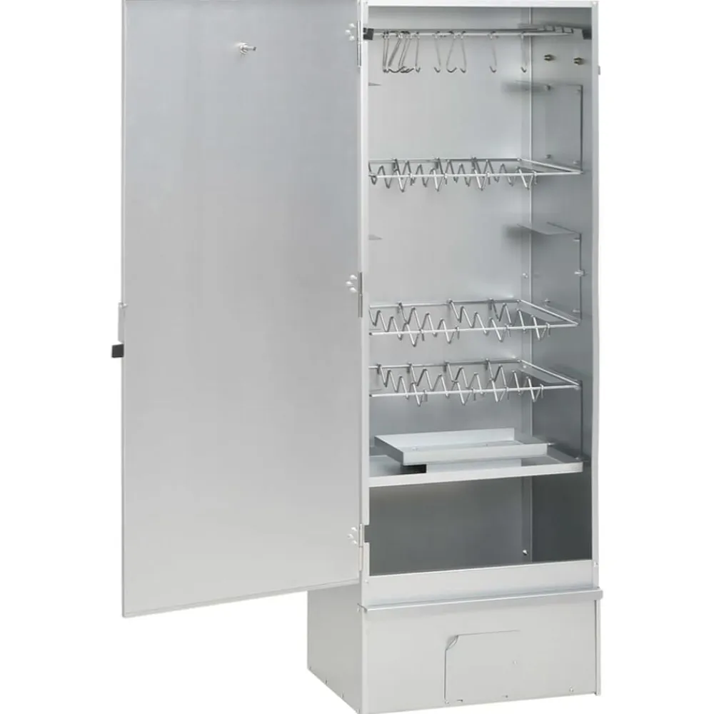 vidaXL Horno ahumador de BBQ con generador humo frío acero galvanizado Best