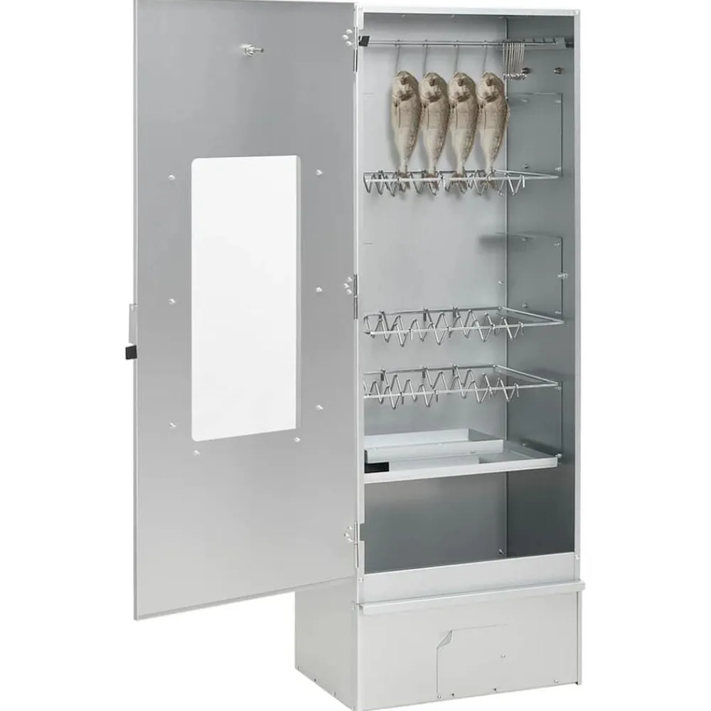 vidaXL Cocina Y Comedor-Horno ahumador de BBQ con generador humo frío acero galvanizado