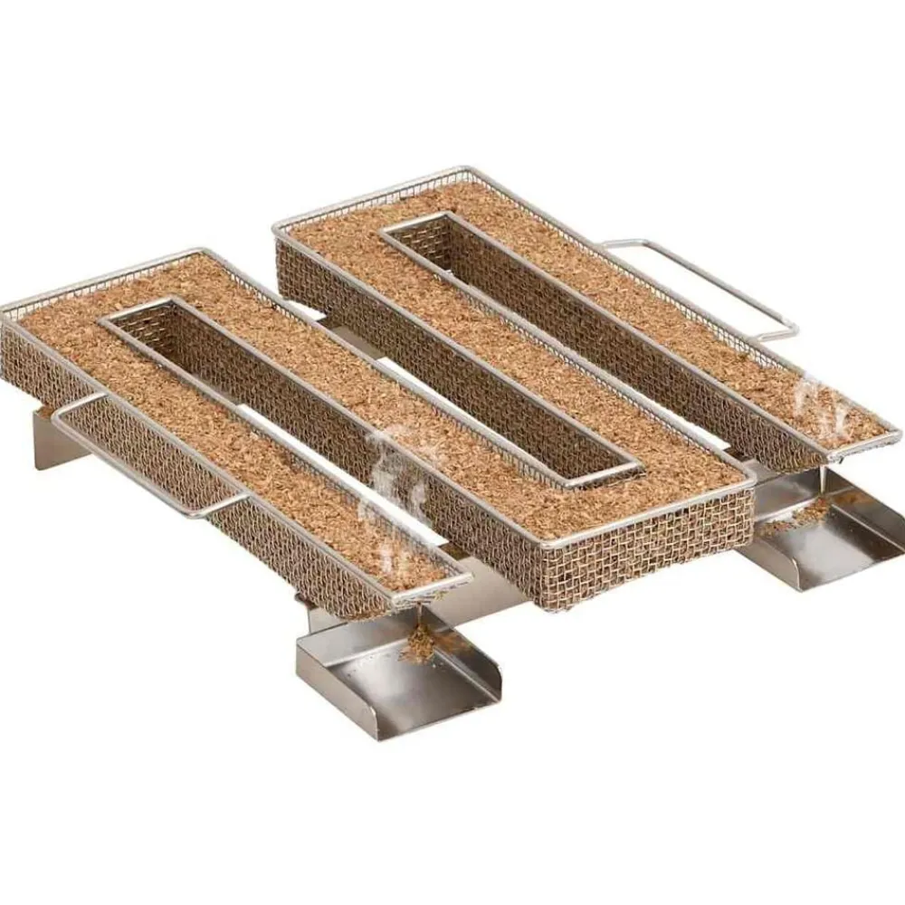 vidaXL Cocina Y Comedor-Horno ahumador de BBQ con generador humo frío acero galvanizado