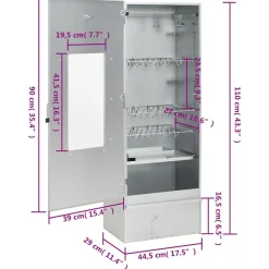 vidaXL Cocina Y Comedor-Horno ahumador de BBQ con generador humo frío acero galvanizado
