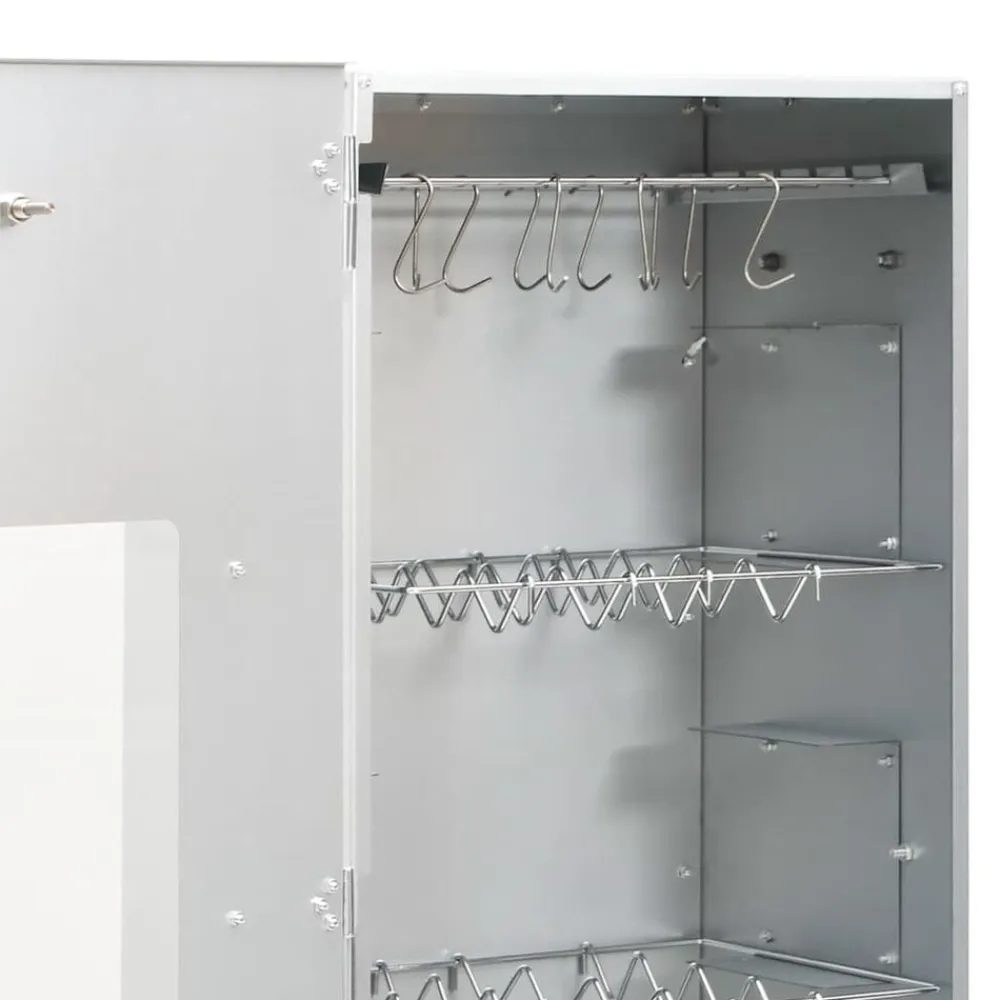 vidaXL Cocina Y Comedor-Horno ahumador de BBQ con generador humo frío acero galvanizado