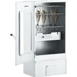 vidaXL Cocina Y Comedor-Horno ahumador de BBQ con generador humo frío acero galvanizado