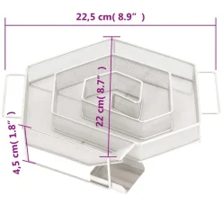 vidaXL Cocina Y Comedor-Horno ahumador de BBQ con generador humo frío acero galvanizado