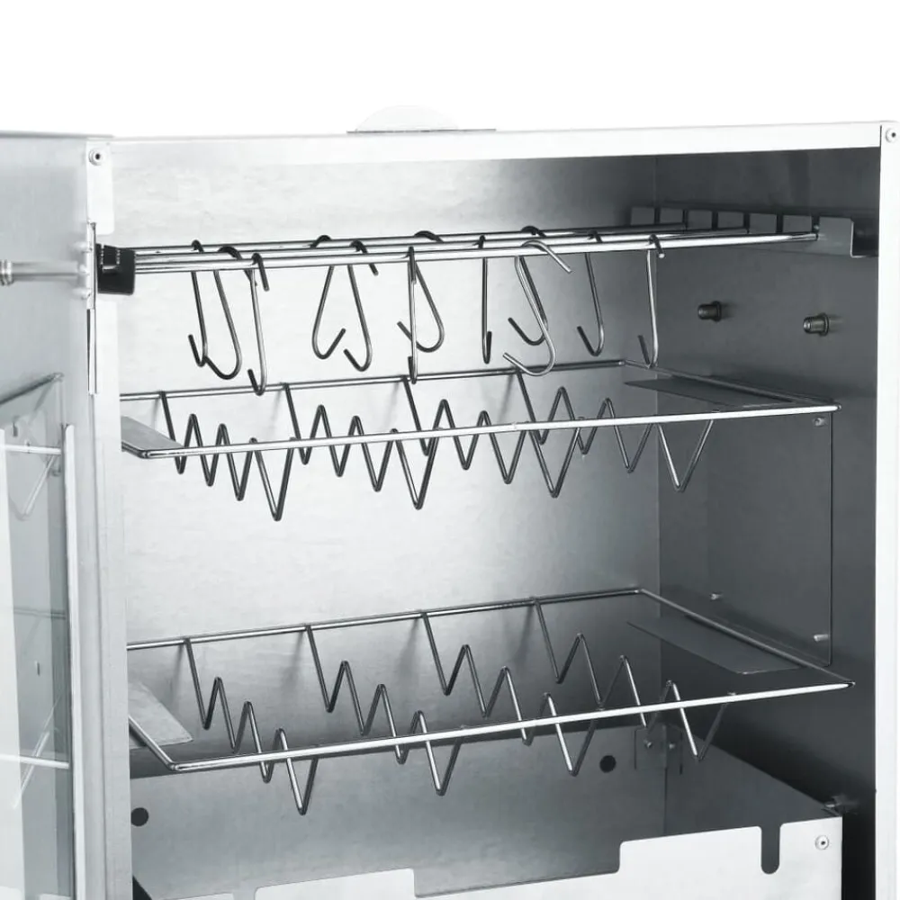 vidaXL Cocina Y Comedor-Horno ahumador de BBQ con generador humo frío acero galvanizado
