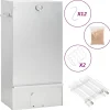 vidaXL Horno ahumador de BBQ con generador humo frío acero galvanizado