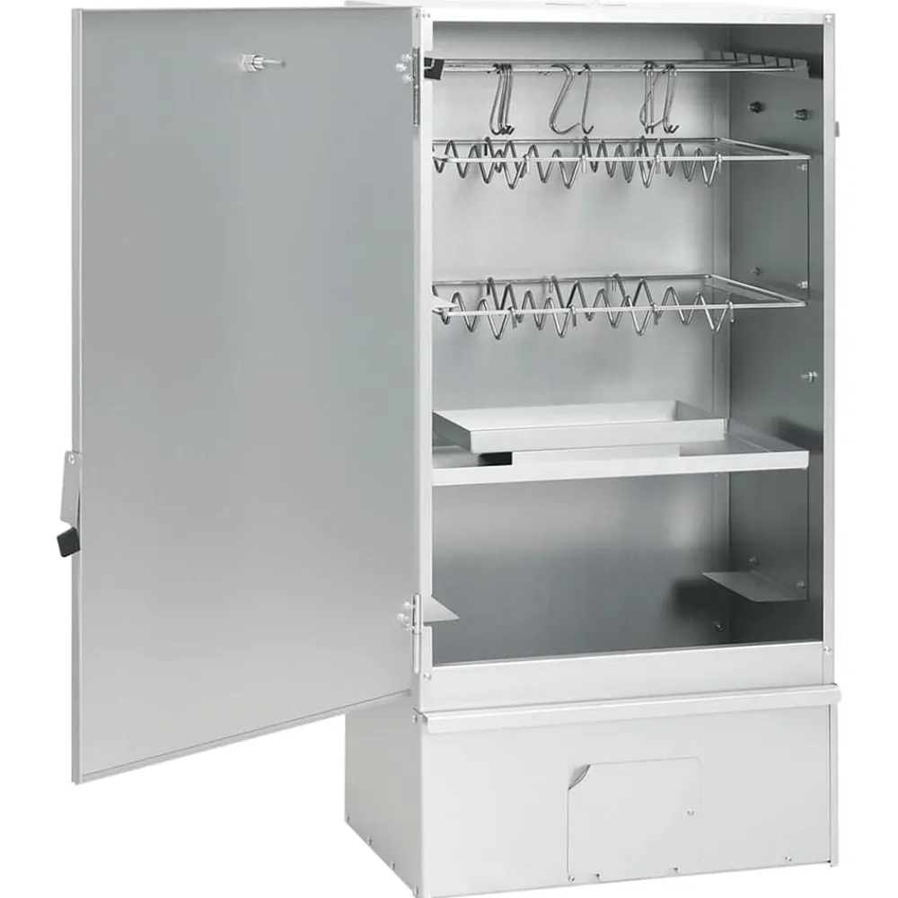 vidaXL Horno ahumador de BBQ con generador humo frío acero galvanizado