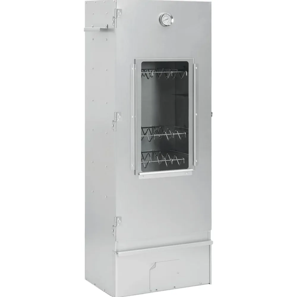 vidaXL Horno ahumador de BBQ con generador humo frío acero galvanizado Online