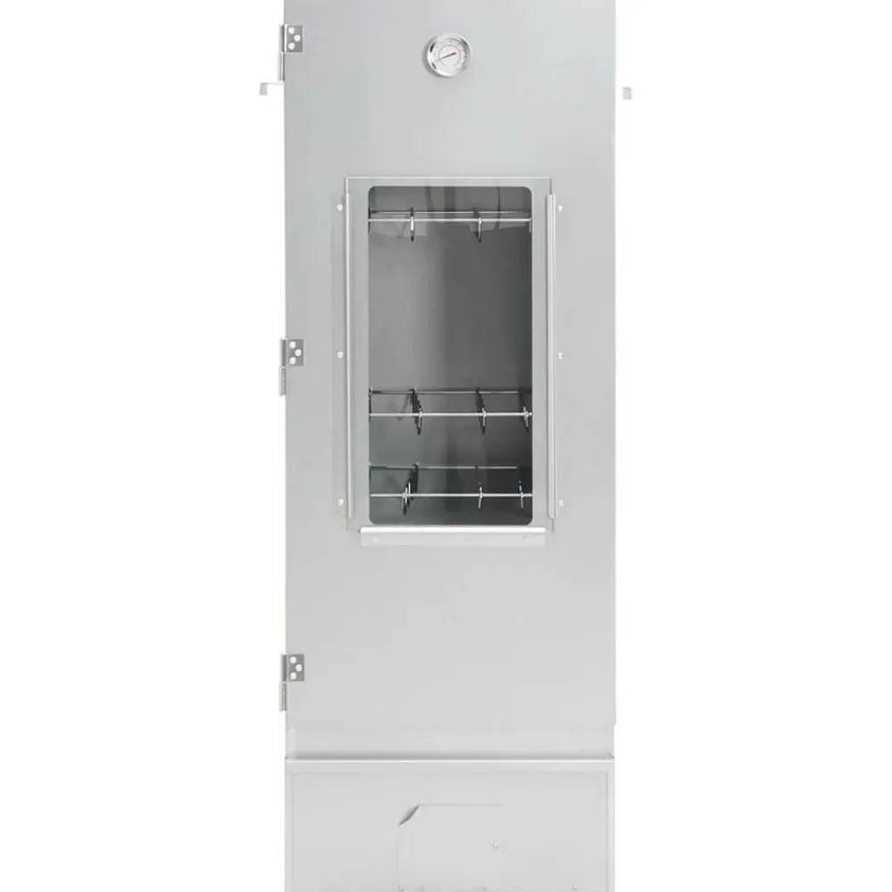 vidaXL Horno ahumador de BBQ con generador humo frío acero galvanizado Online