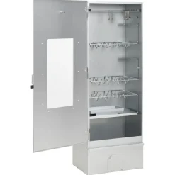 vidaXL Horno ahumador de BBQ con generador humo frío acero galvanizado Online