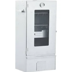 vidaXL Horno ahumador de BBQ con generador humo frío acero galvanizado New