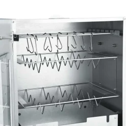vidaXL Horno ahumador de BBQ con generador humo frío acero galvanizado New