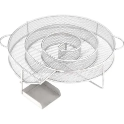 vidaXL Horno ahumador de BBQ con generador humo frío acero galvanizado Online