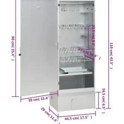vidaXL Horno ahumador de BBQ con generador humo frío acero galvanizado Online