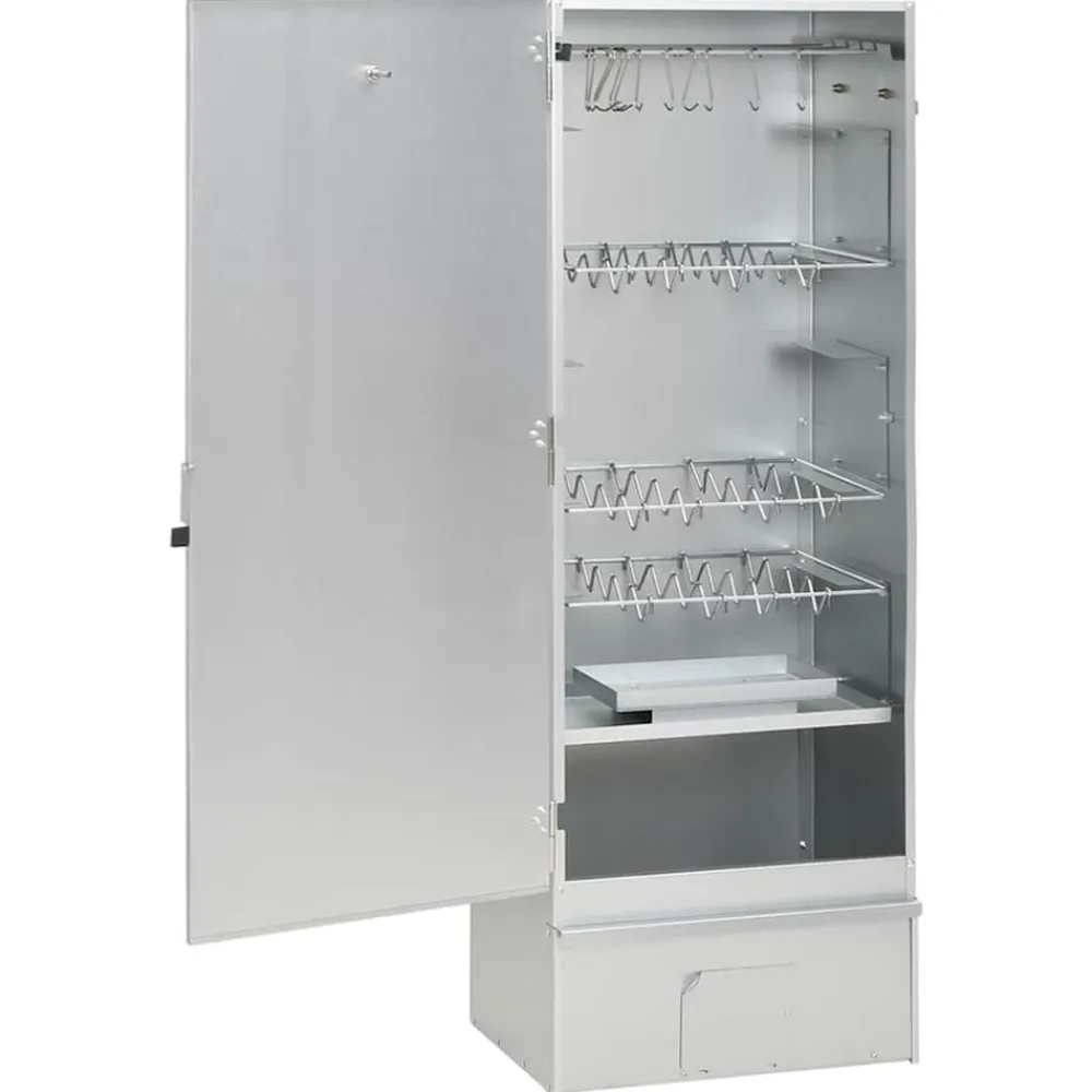 vidaXL Horno ahumador de BBQ con generador humo frío acero galvanizado Online
