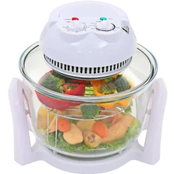 vidaXL Cocina Y Comedor-Horno de convección halógeno con anillo de extensión 800 W 10 L