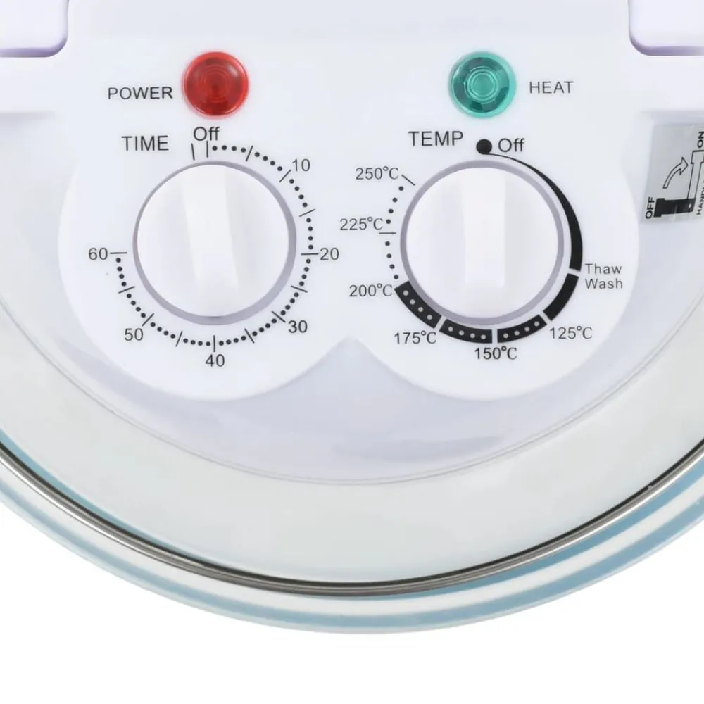 vidaXL Cocina Y Comedor-Horno de convección halógeno con anillo de extensión 800 W 10 L