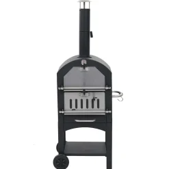 vidaXL Horno de pizza exterior carbón de arcilla refractaria Discount