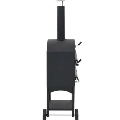 vidaXL Horno de pizza exterior carbón de arcilla refractaria Discount