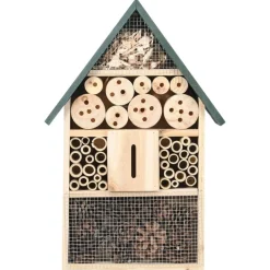 vidaXL Decoración-Hotel de insectos madera de abeto 31x10x48 cm