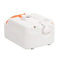vidaXL Actividades Al Aire Libre-Inodoro de camping integrado HDPE y PP blanco 24+17 L