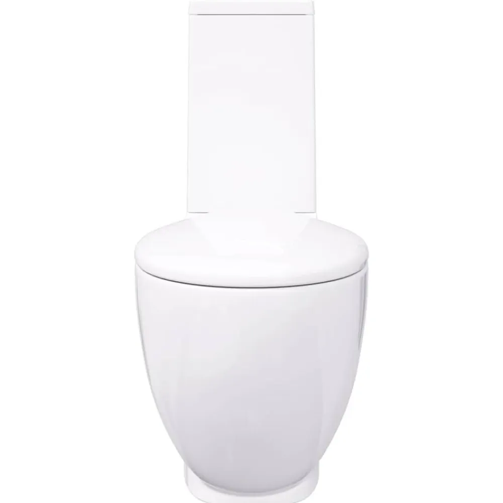 vidaXL Fontanería-Inodoro de cerámica con cisterna
