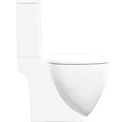 vidaXL Fontanería-Inodoro de cerámica con cisterna