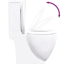 vidaXL Fontanería-Inodoro de cerámica con cisterna