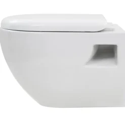 vidaXL Inodoro de montaje en pared de cerámica Blanco
