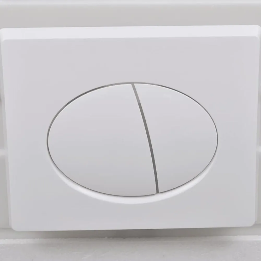 vidaXL Fontanería-Inodoro de pared con cisterna oculta cerámica