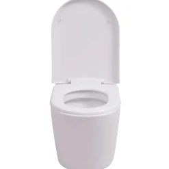 vidaXL Fontanería-Inodoro de pared con cisterna oculta cerámica