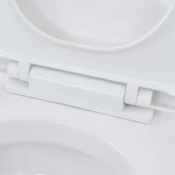 vidaXL Fontanería-Inodoro de pared con cisterna alta oculta de cerámica