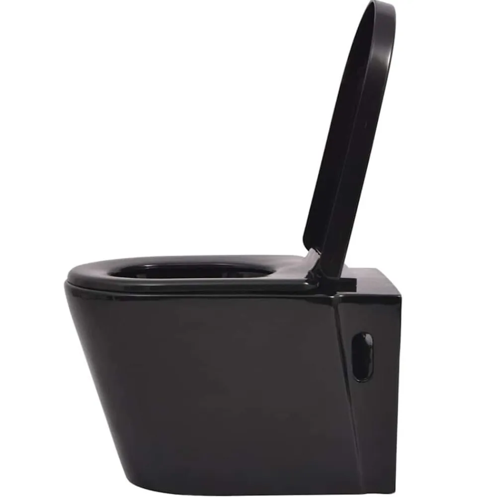 vidaXL Fontanería-Inodoro de pared con cisterna oculta cerámica