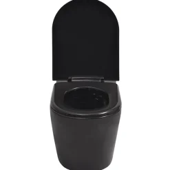 vidaXL Fontanería-Inodoro de pared con cisterna oculta cerámica