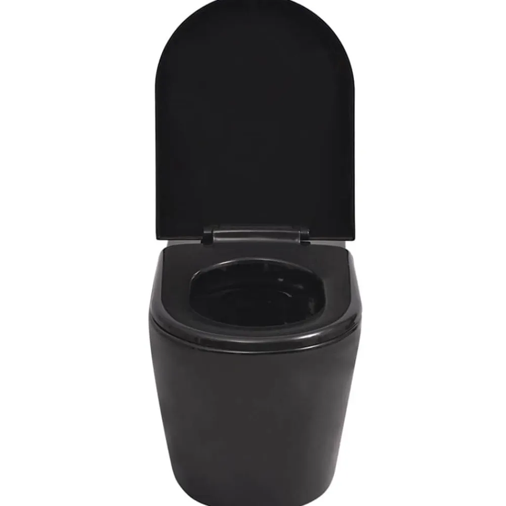 vidaXL Fontanería-Inodoro de pared con cisterna oculta cerámica