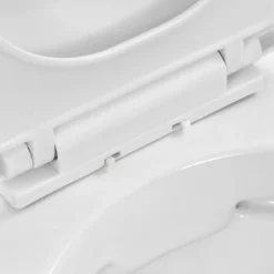 vidaXL Fontanería-Inodoro de pared sin bordes de cerámica