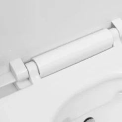 vidaXL Inodoro de pared sin bordes con función de bidé cerámica Blanco Best