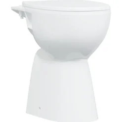 vidaXL Fontanería-Inodoro sin borde, 7 cm altura extra, cierre suave, cerámica blanca