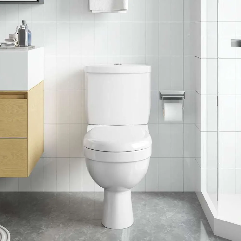 vidaXL Fontanería-Inodoro WC con cisterna
