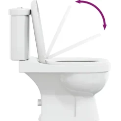 vidaXL Fontanería-Inodoro WC con cisterna